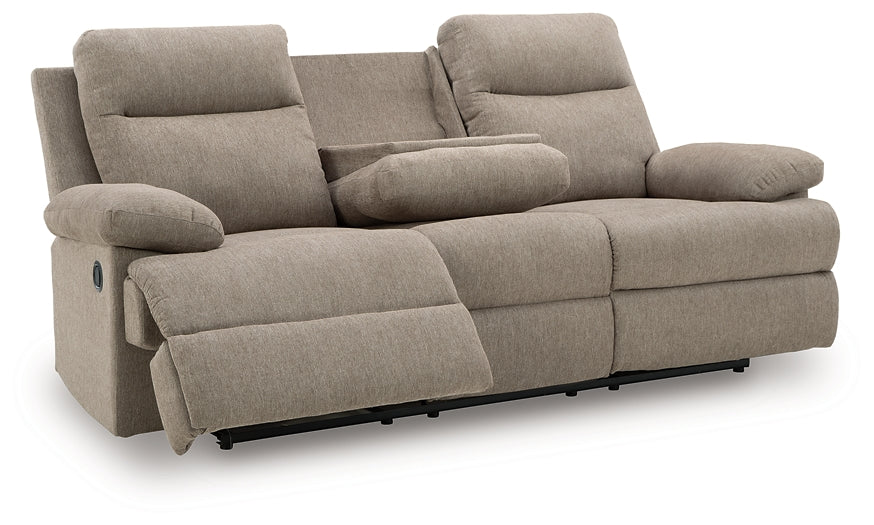 Side-Swipe REC Sofa w/Drop Down Table