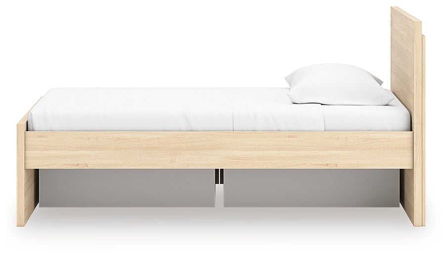 Onita Twin Panel Platform Bed with 1 Side Storage