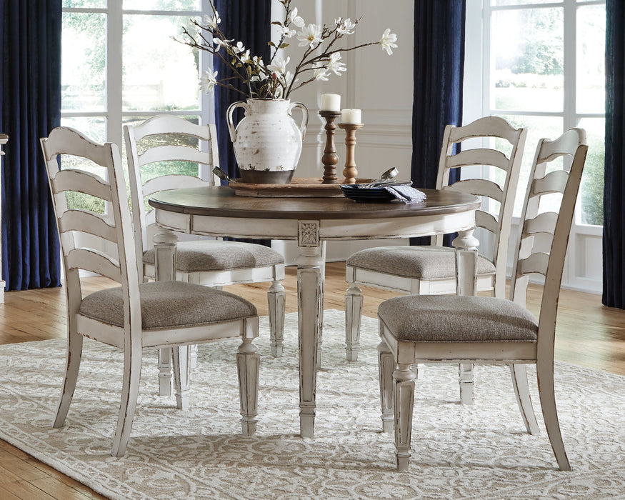 Realyn Dining Table and 4 Chairs Homeline Furniture