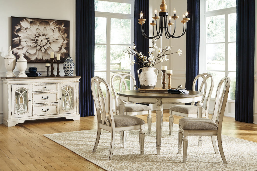 Realyn Dining Table and 4 Chairs Homeline Furniture