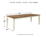 Realyn Dining Table and 4 Chairs Homeline Furniture