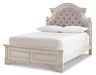 Realyn Full Panel Bed with Mirrored Dresser and 2 Nightstands Homeline Furniture
