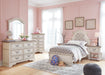 Realyn Twin Panel Bed with Mirrored Dresser, Chest and 2 Nightstands Homeline Furniture