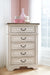 Realyn Twin Panel Bed with Mirrored Dresser and Chest Homeline Furniture