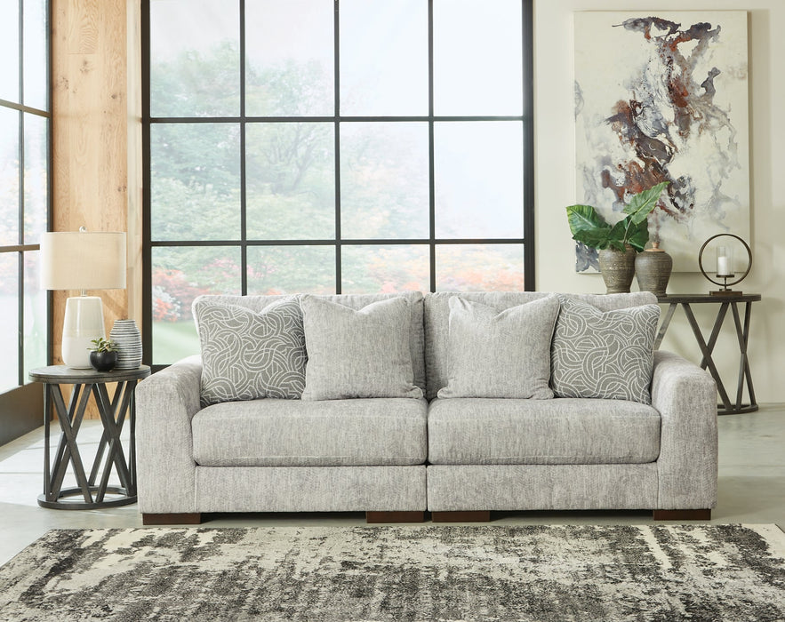Regent Park 3-Piece Sectional with Ottoman Homeline Furniture