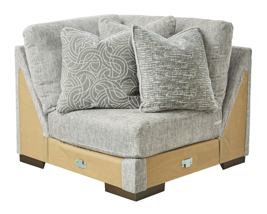 Regent Park 4-Piece Sectional with Ottoman Homeline Furniture