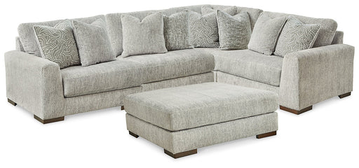 Regent Park 4-Piece Sectional with Ottoman Homeline Furniture