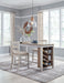 Skempton Counter Height Dining Table and 2 Barstools Homeline Furniture