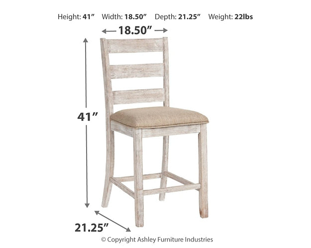 Skempton Counter Height Dining Table and 4 Barstools Homeline Furniture
