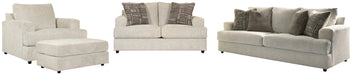 Soletren Sofa, Loveseat, Chair and Ottoman Homeline Furniture