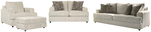 Soletren Sofa, Loveseat, Chair and Ottoman Homeline Furniture