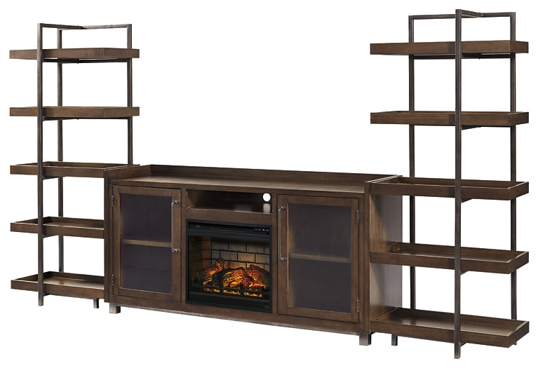 Starmore 3-Piece Wall Unit with Electric Fireplace Homeline Furniture