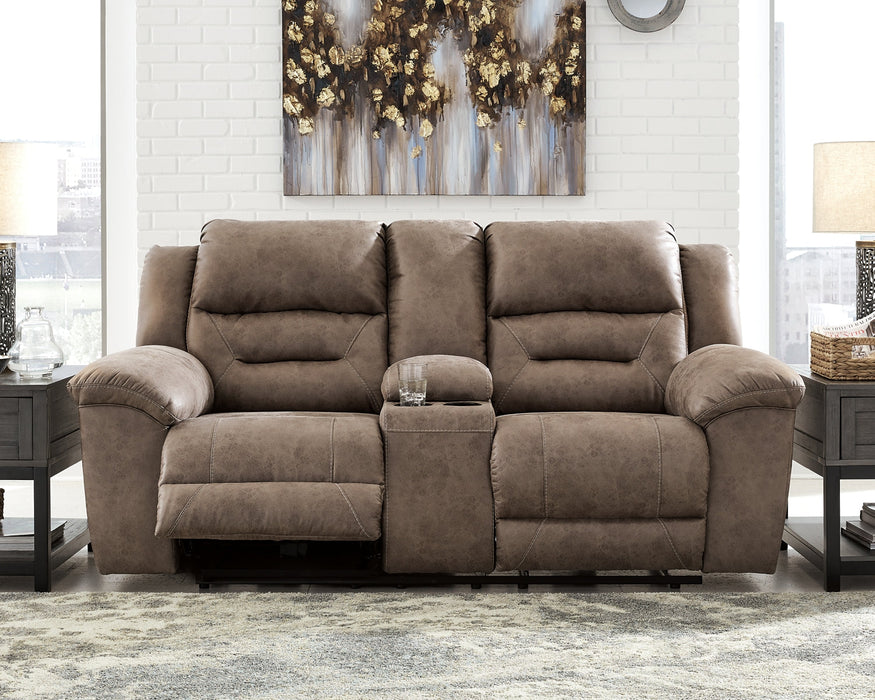 Stoneland Sofa, Loveseat and Recliner Homeline Furniture