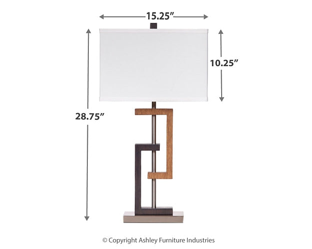 Syler Poly Table Lamp (2/CN) Homeline Furniture