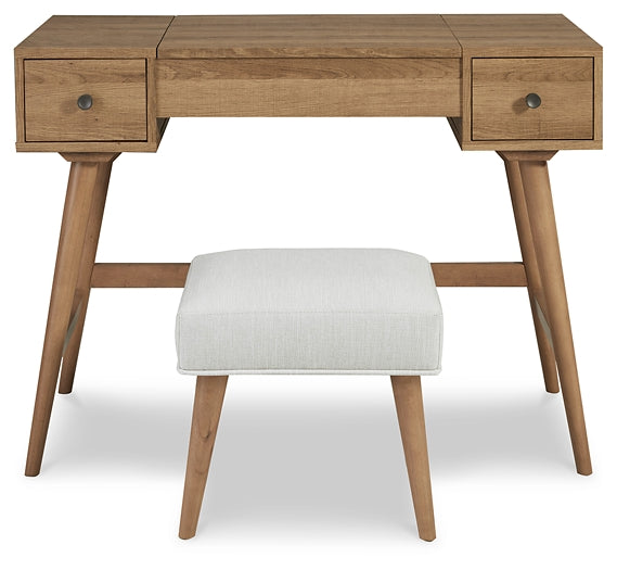 Thadamere Vanity/UPH Stool (2/CN) Homeline Furniture