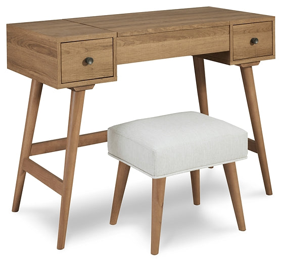 Thadamere Vanity/UPH Stool (2/CN) Homeline Furniture