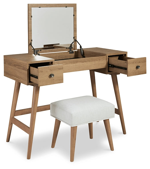 Thadamere Vanity/UPH Stool (2/CN) Homeline Furniture