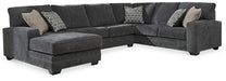 Tracling 3-Piece Sectional with Ottoman Homeline Furniture