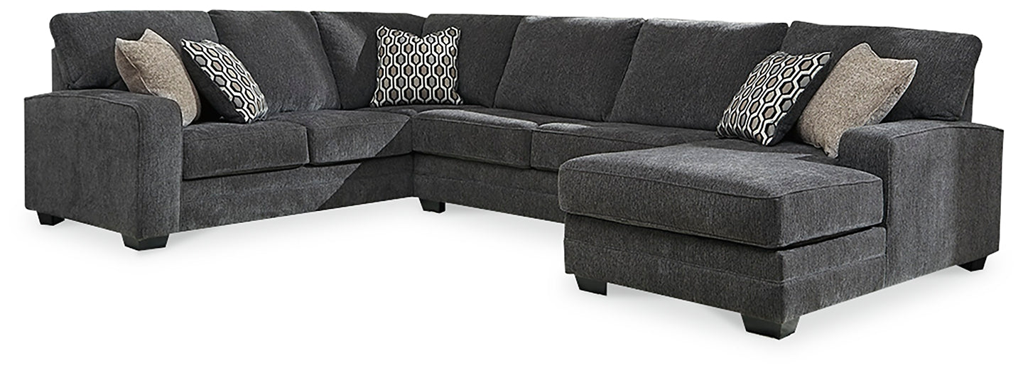 Tracling 3-Piece Sectional with Ottoman Homeline Furniture