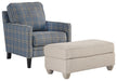Traemore Chair and Ottoman Homeline Furniture