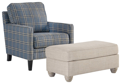 Traemore Chair and Ottoman Homeline Furniture