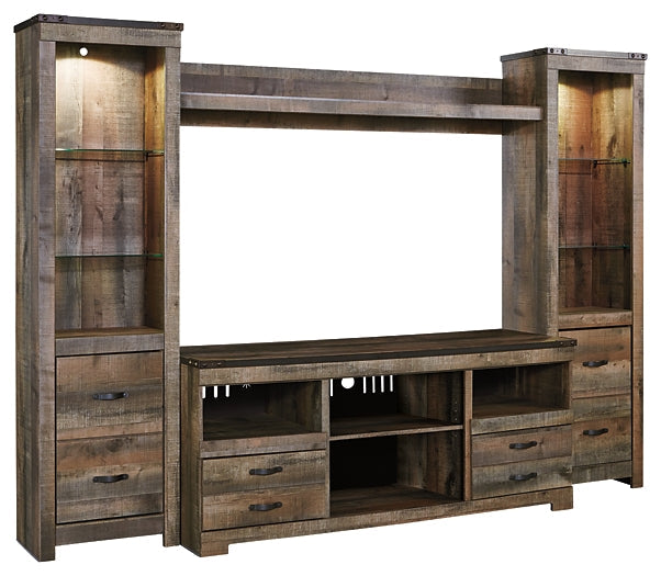 Trinell 4-Piece Entertainment Center Homeline Furniture