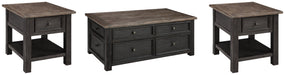 Tyler Creek Coffee Table with 2 End Tables Homeline Furniture