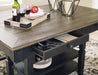 Tyler Creek Counter Height Dining Table and 4 Barstools and Bench Homeline Furniture