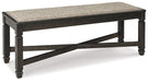 Tyler Creek Dining Table and 4 Chairs and Bench Homeline Furniture