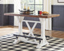 Valebeck Counter Height Dining Table and 4 Barstools Homeline Furniture