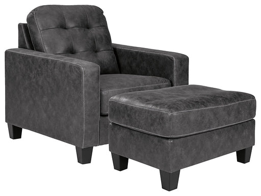 Venaldi Chair and Ottoman Homeline Furniture