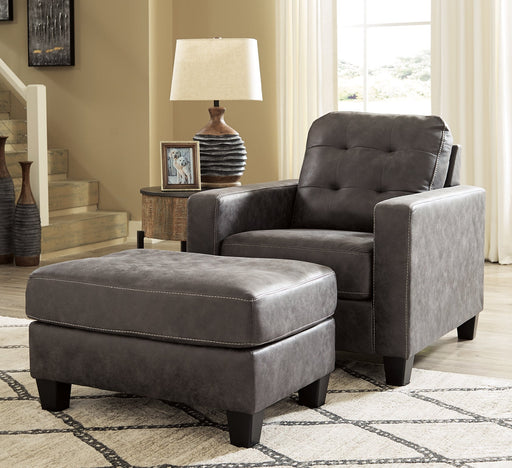 Venaldi Chair and Ottoman Homeline Furniture