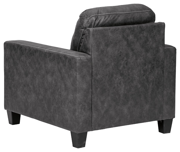 Venaldi Chair and Ottoman Homeline Furniture
