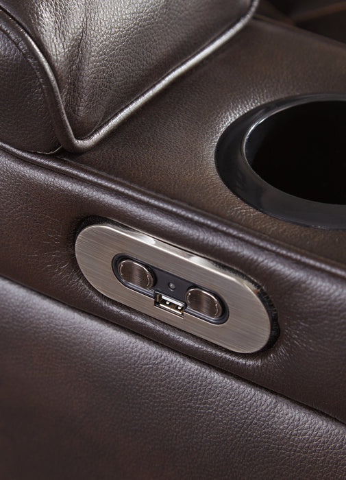 Warnerton PWR Recliner/ADJ Headrest Homeline Furniture