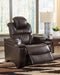 Warnerton PWR Recliner/ADJ Headrest Homeline Furniture