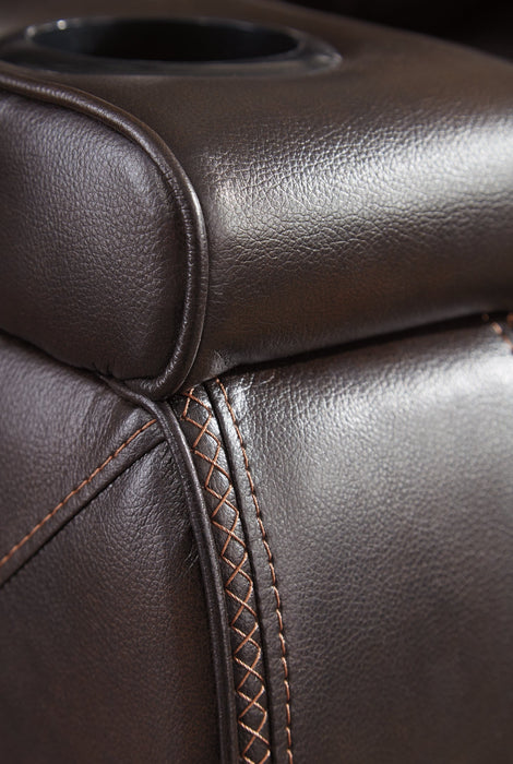 Warnerton PWR Recliner/ADJ Headrest Homeline Furniture