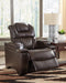 Warnerton PWR Recliner/ADJ Headrest Homeline Furniture