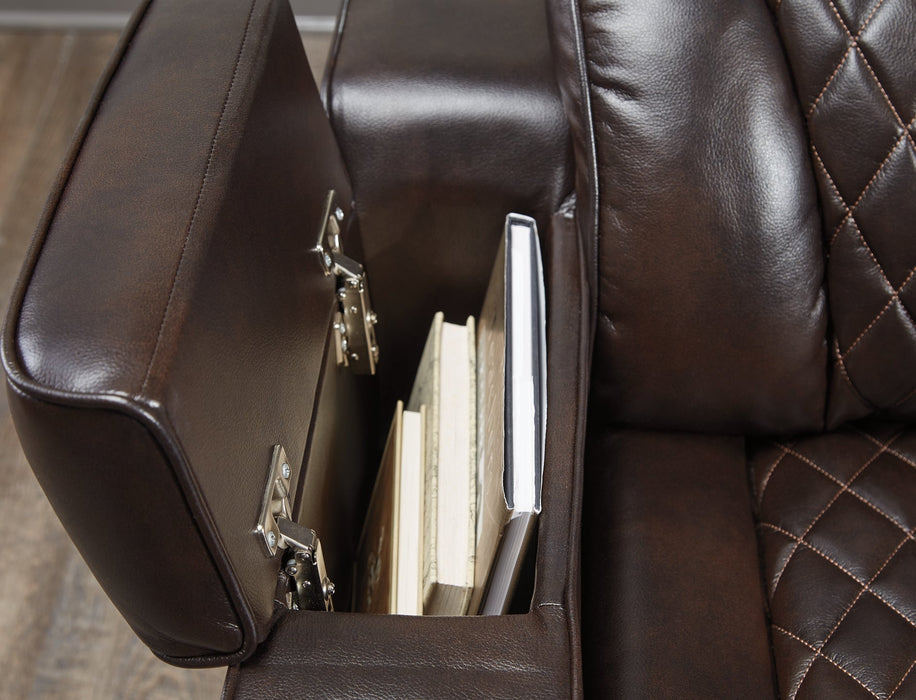 Warnerton PWR Recliner/ADJ Headrest Homeline Furniture