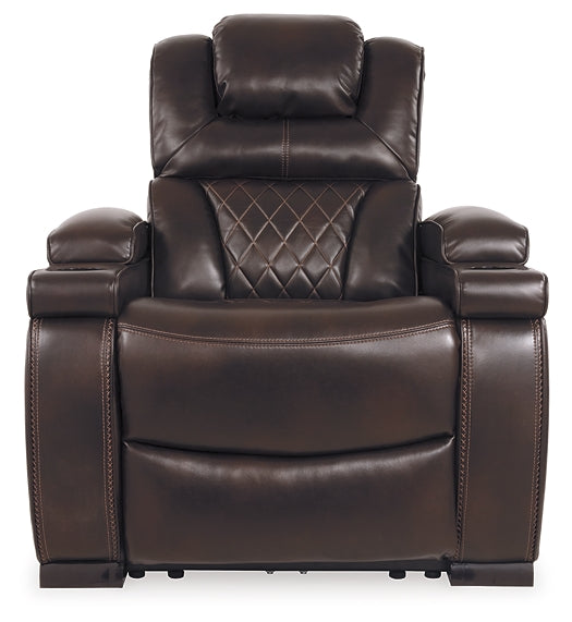 Warnerton PWR Recliner/ADJ Headrest Homeline Furniture