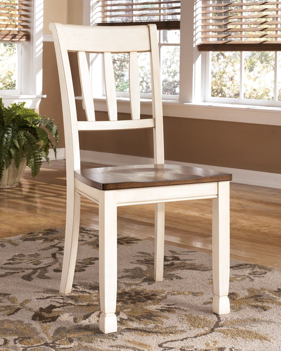 Whitesburg Dining Table and 4 Chairs and Bench with Storage Homeline Furniture