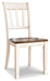 Whitesburg Dining Table and 4 Chairs and Bench with Storage Homeline Furniture