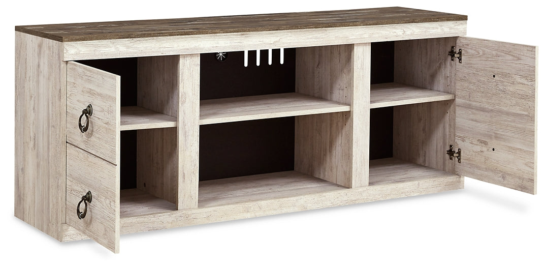 Willowton LG TV Stand w/Fireplace Option Homeline Furniture