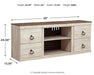 Willowton LG TV Stand w/Fireplace Option Homeline Furniture