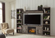 Wynnlow 4-Piece Entertainment Center with Electric Fireplace Homeline Furniture