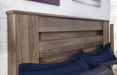 Zelen King Panel Bed with Mirrored Dresser, Chest and 2 Nightstands Homeline Furniture
