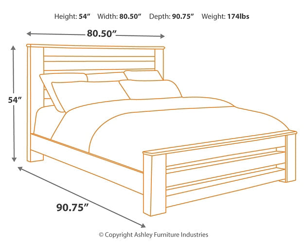 Zelen King Panel Bed with Mirrored Dresser Homeline Furniture