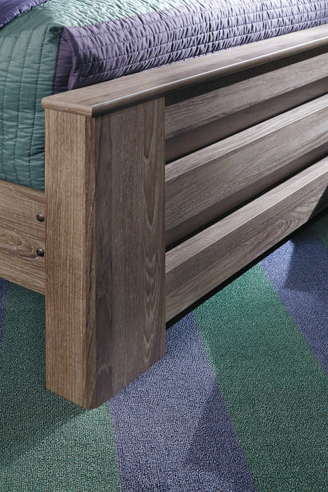 Zelen Queen Panel Bed with Mirrored Dresser, Chest and 2 Nightstands Homeline Furniture