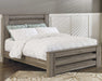 Zelen Queen Panel Bed with Mirrored Dresser and 2 Nightstands Homeline Furniture