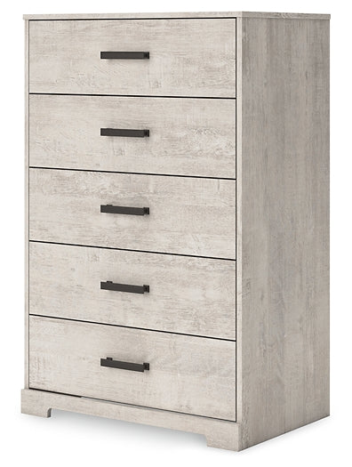 Shawburn Queen Platform Bed with Dresser, Chest and Nightstand