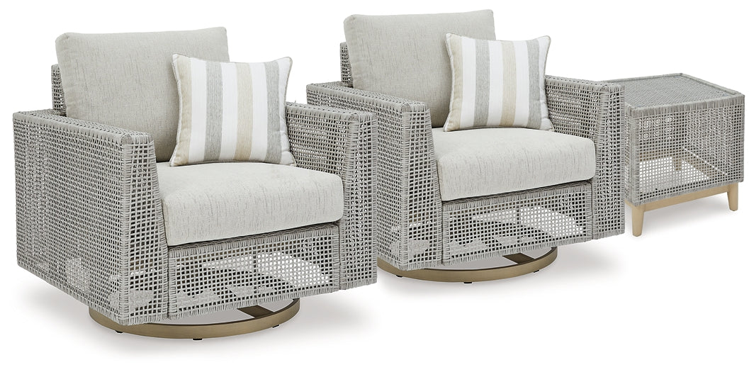 Seton Creek 2 Outdoor Lounge Chairs with End Table